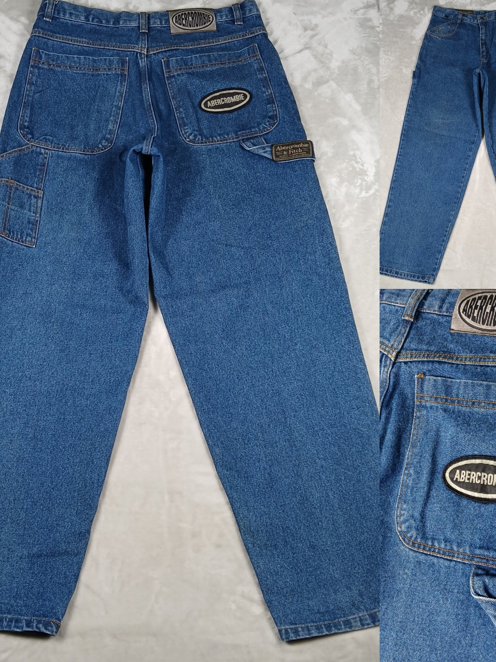 Vintage Abercrombie & Fitch Jeans 34x34 Men's Baggy Skater Carpenter Y2K